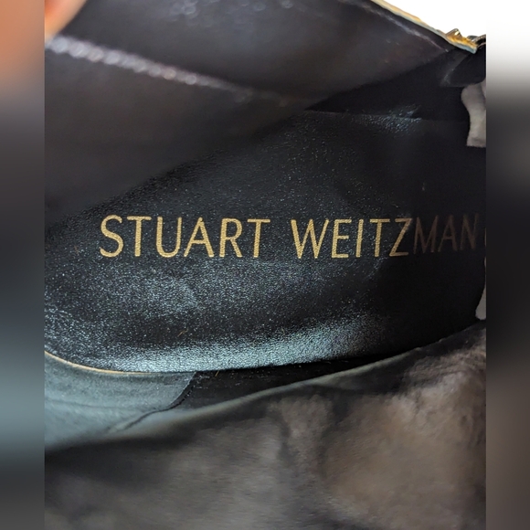 NEW ..STUART Weitzman Cheetah Calf Hair WEDGE 100 ZIP BOOTIE....Size 9 - Picture 6 of 8